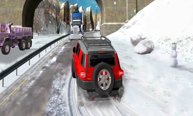 image game Heavy Jeep Winter Driving