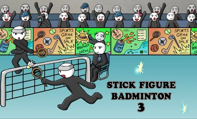 image game Stick Figure Badminton 3
